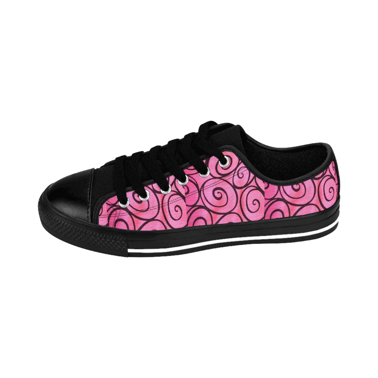 Pink Swirly Women's Sneakers