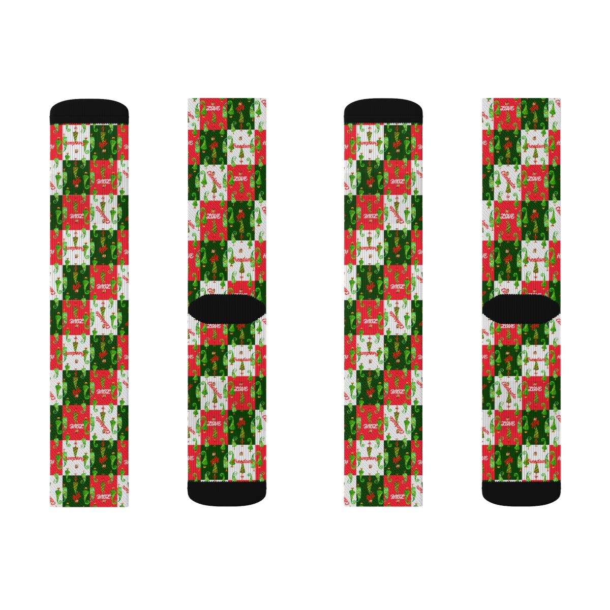 Sublimation Socks xmas red