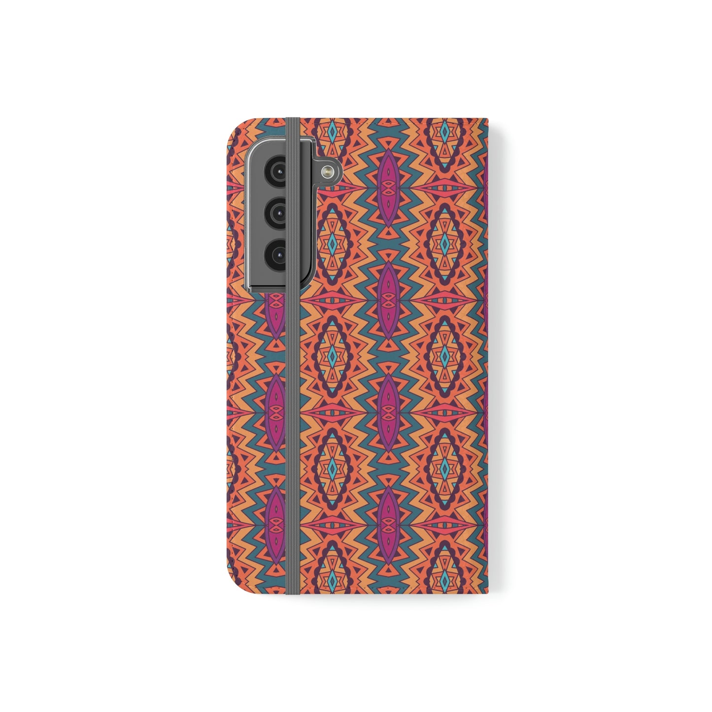 Orange Mandala Flip Cases