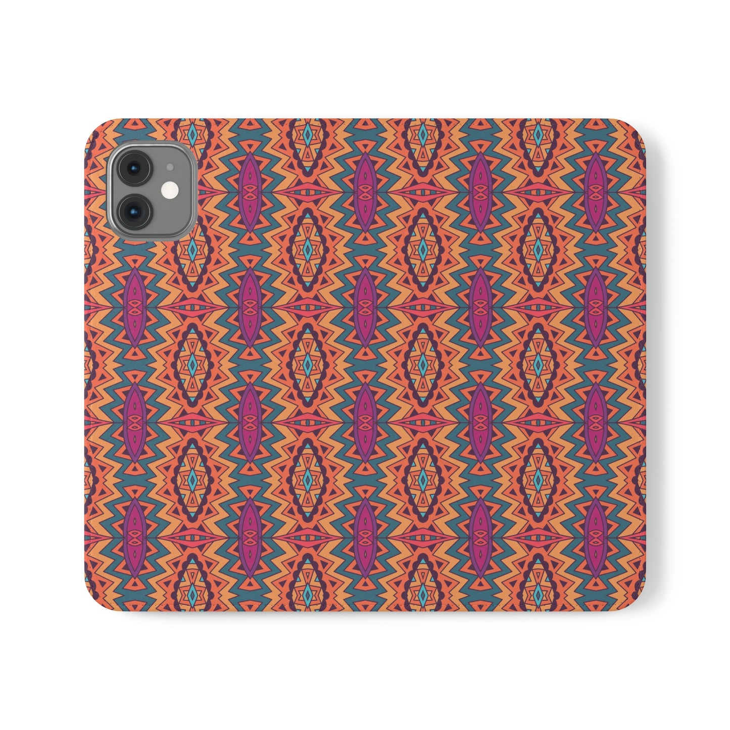 Orange Mandala Flip Cases