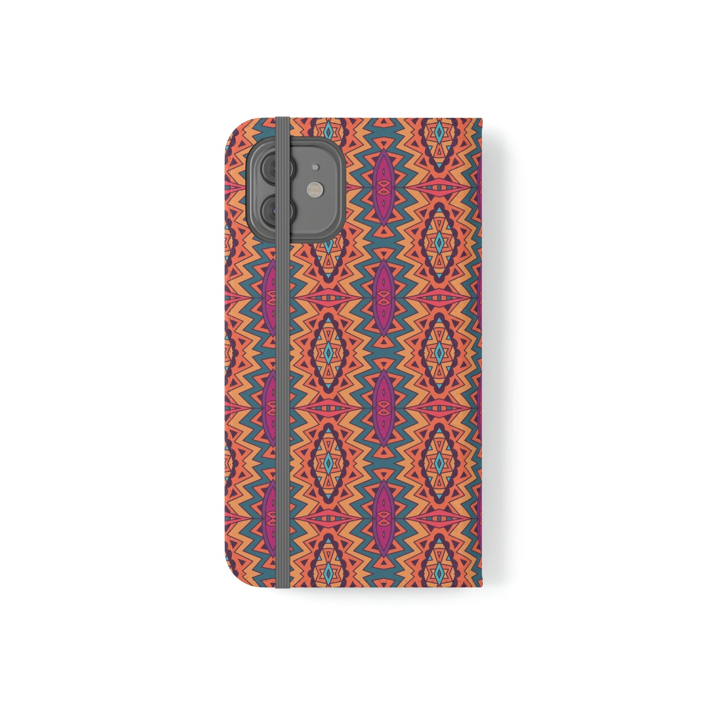 Orange Mandala Flip Cases