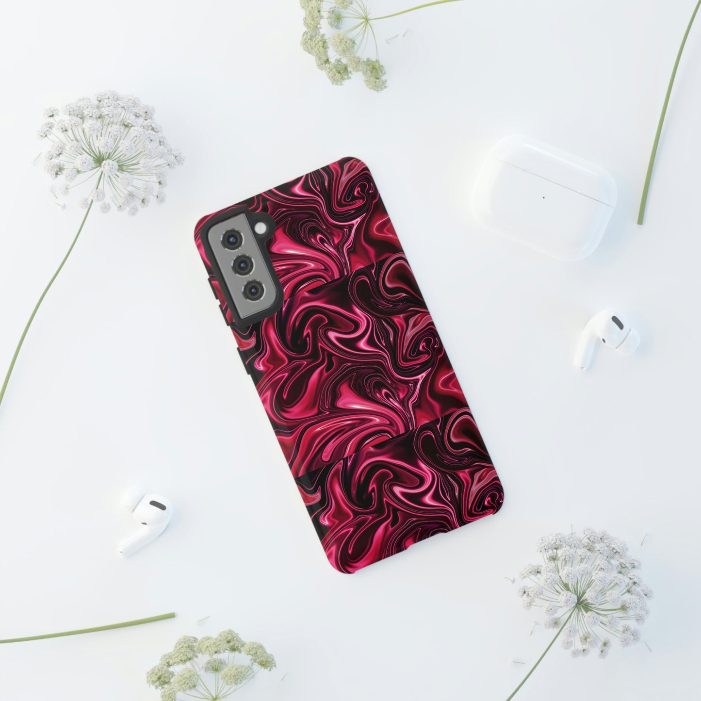 Marble Red Tough Cases