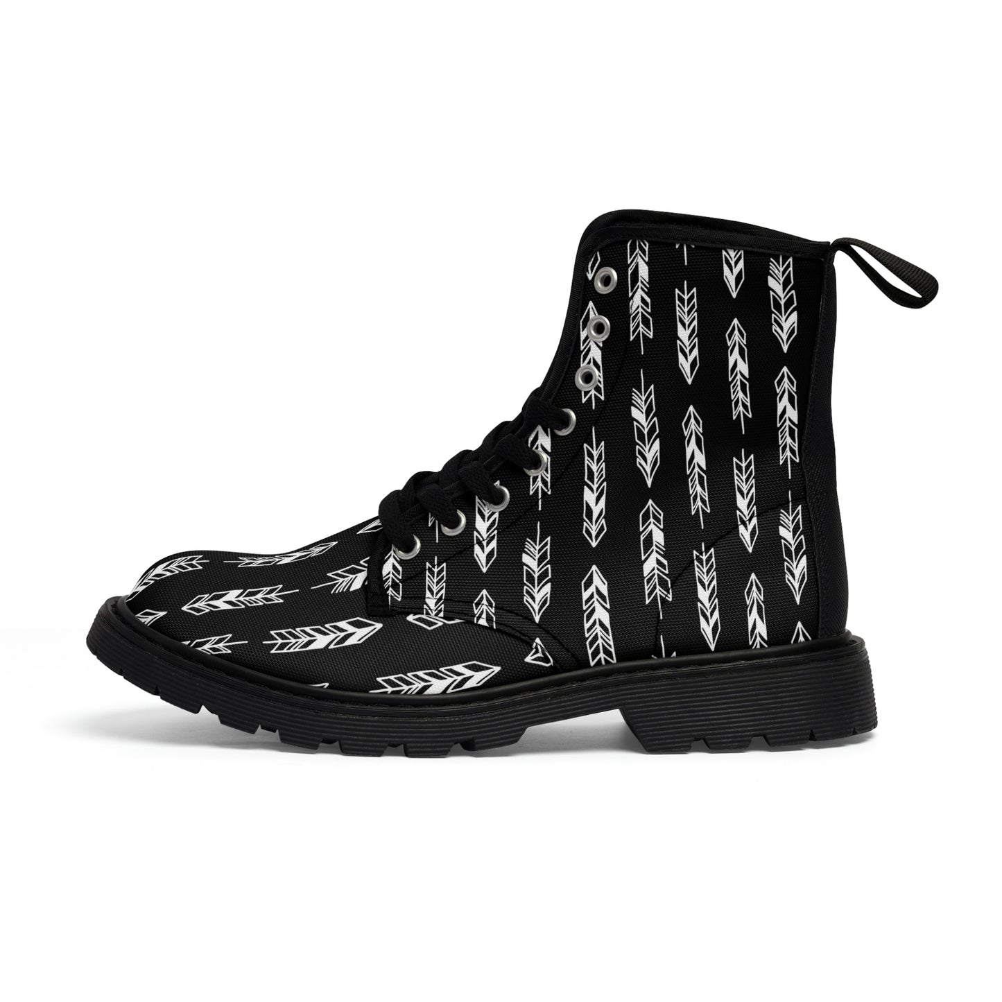 Black Men's Canvas Boots