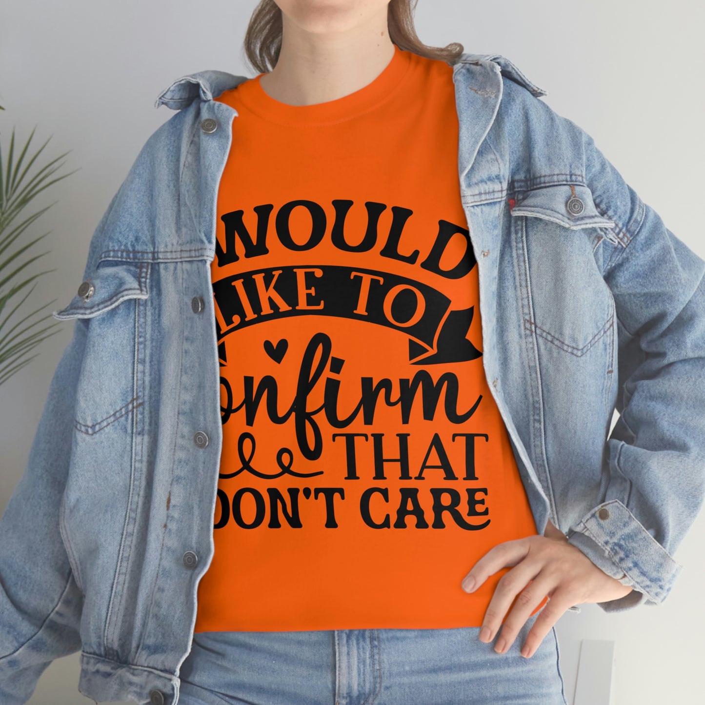 No Care Unisex Heavy Cotton Tee