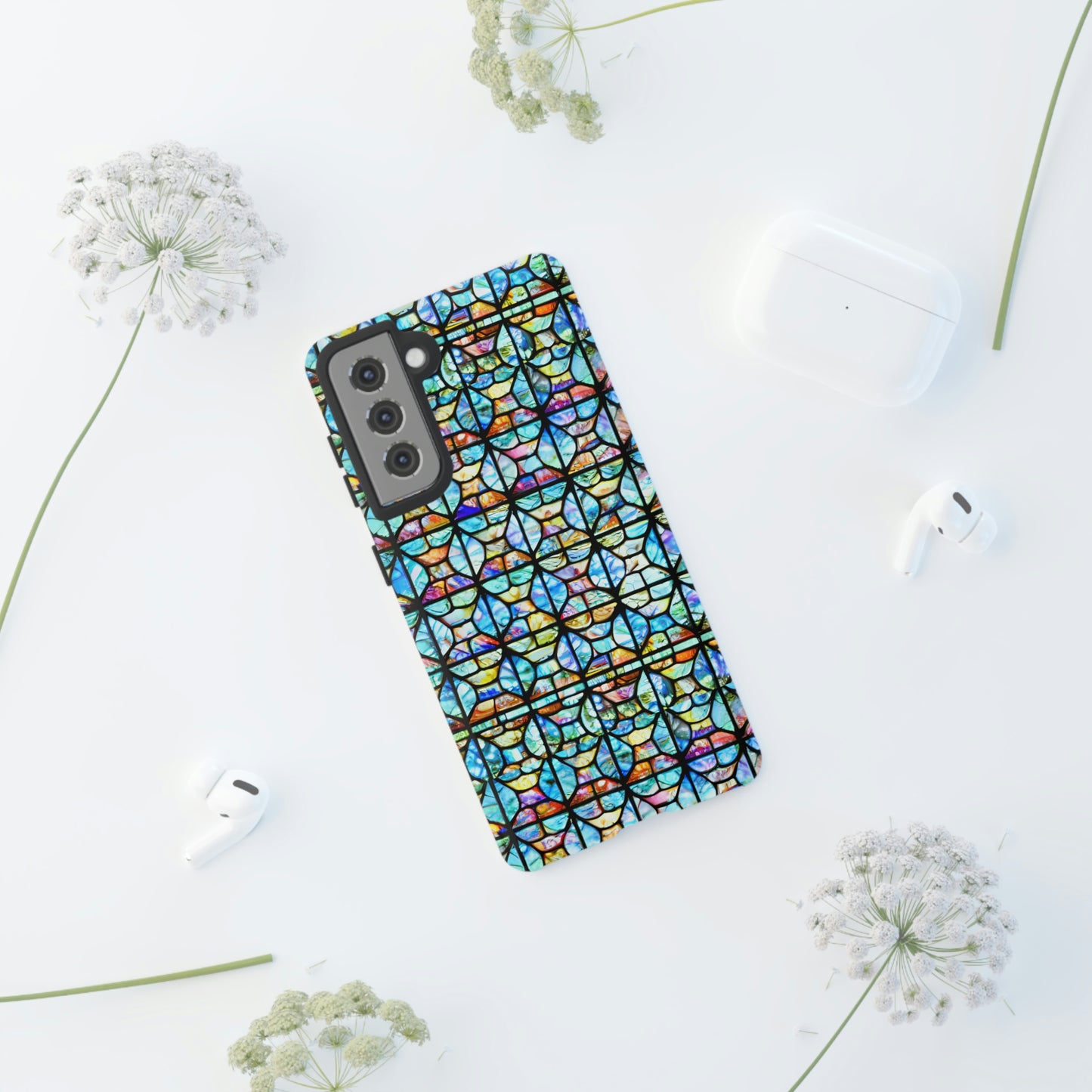 Mosaic Light Blue Tough Cases