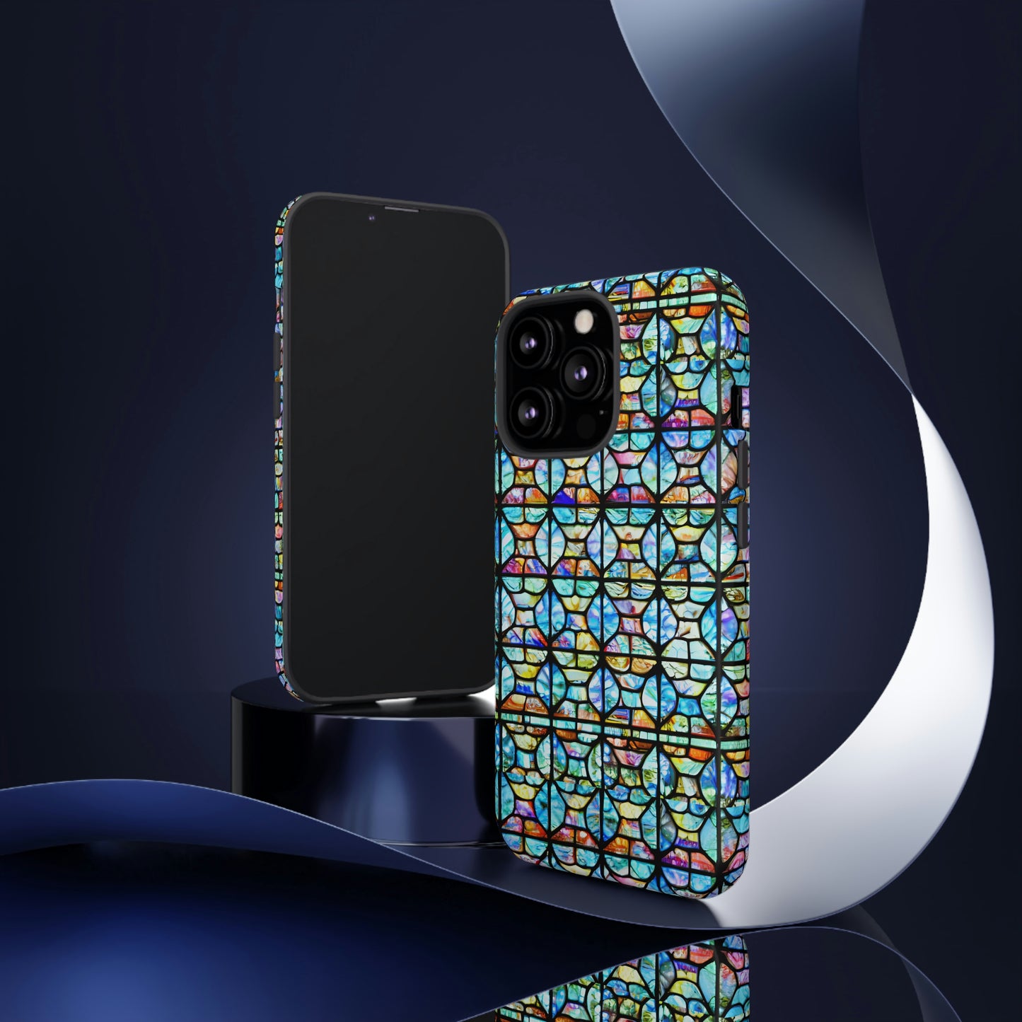 Mosaic Light Blue Tough Cases