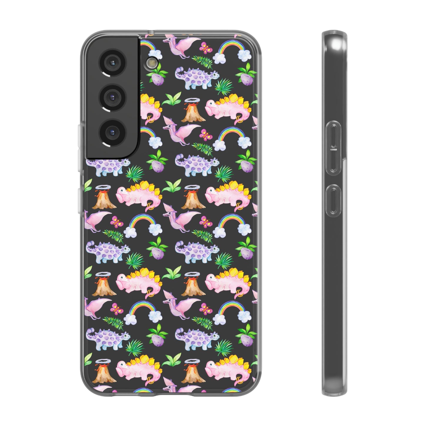 Pink Dinosaur Flexi Cases