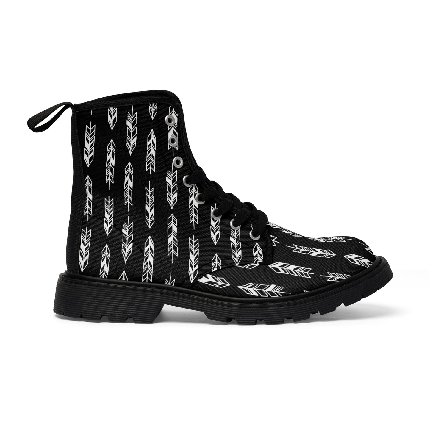 Black Men's Canvas Boots