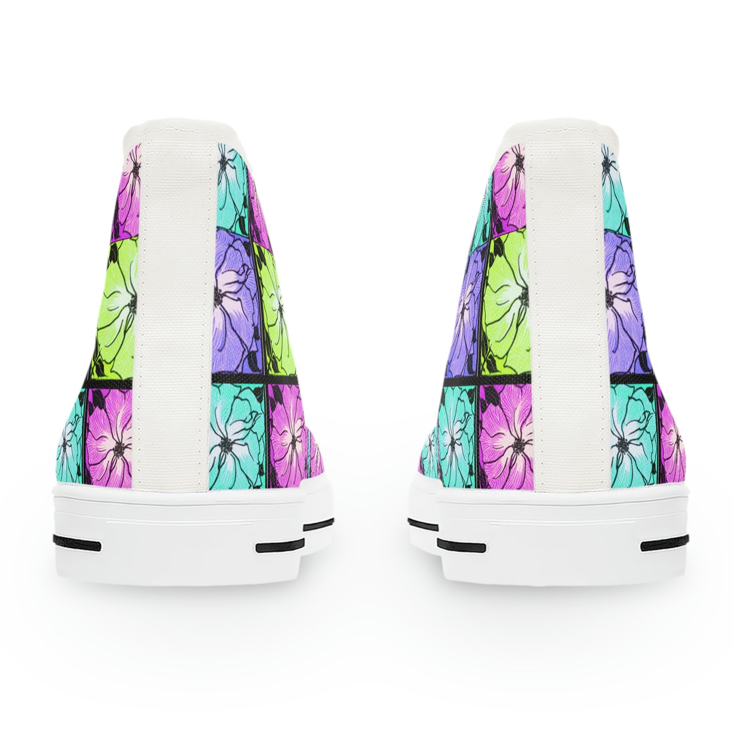 Multi J Color Women's High Top Sneakers