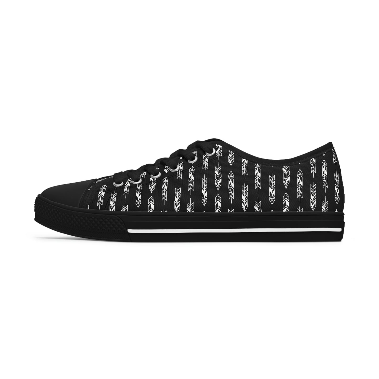 Black Women's Low Top Sneakers