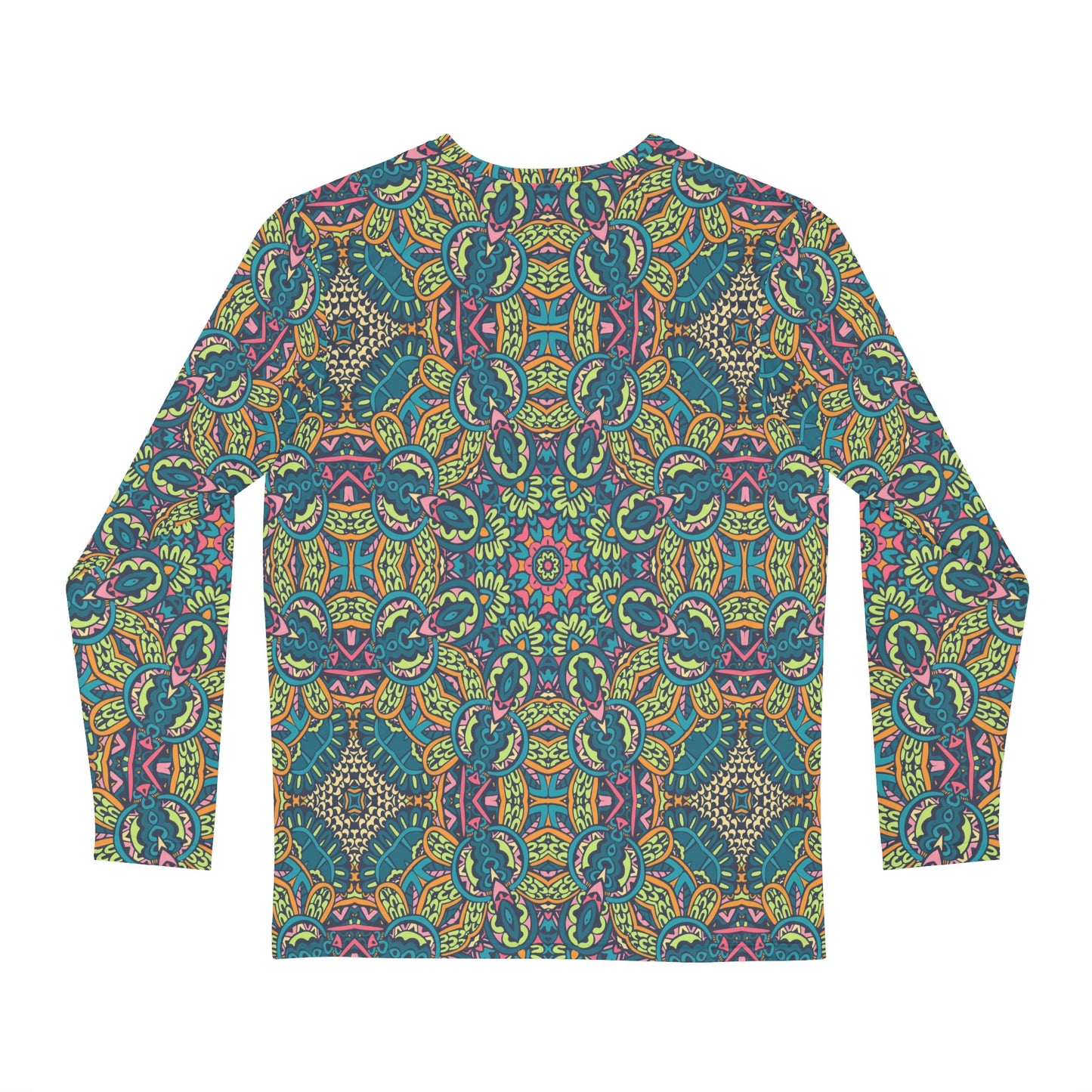 Mandala Green Men's Long Sleeve Shirt