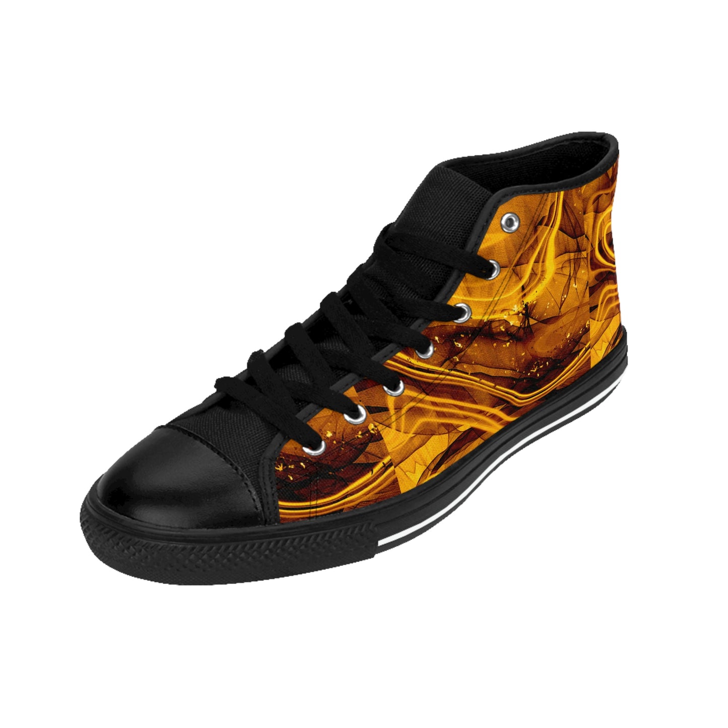 Marble Brown Women's Classic Sneakers