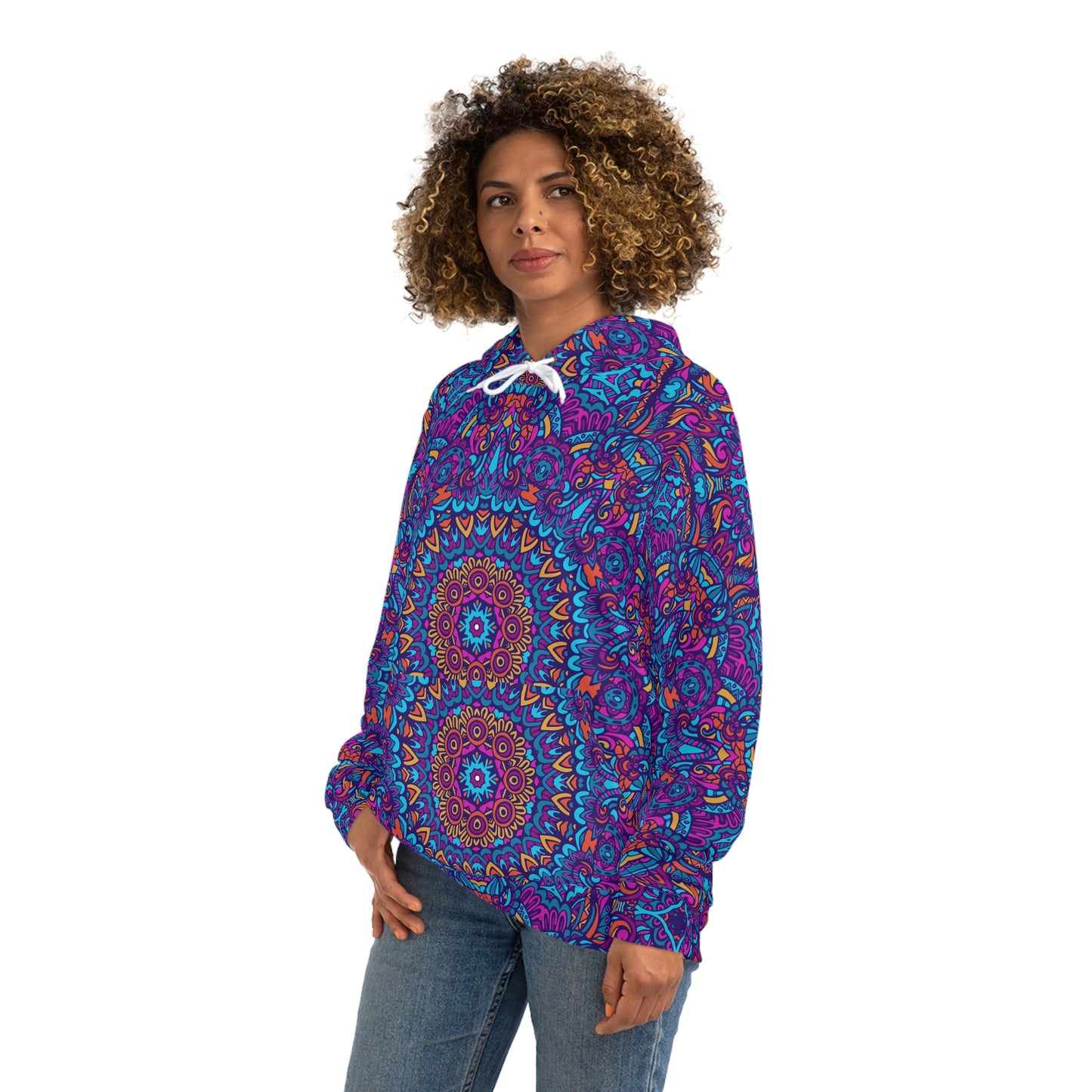 Mandala Blue Fashion Hoodie