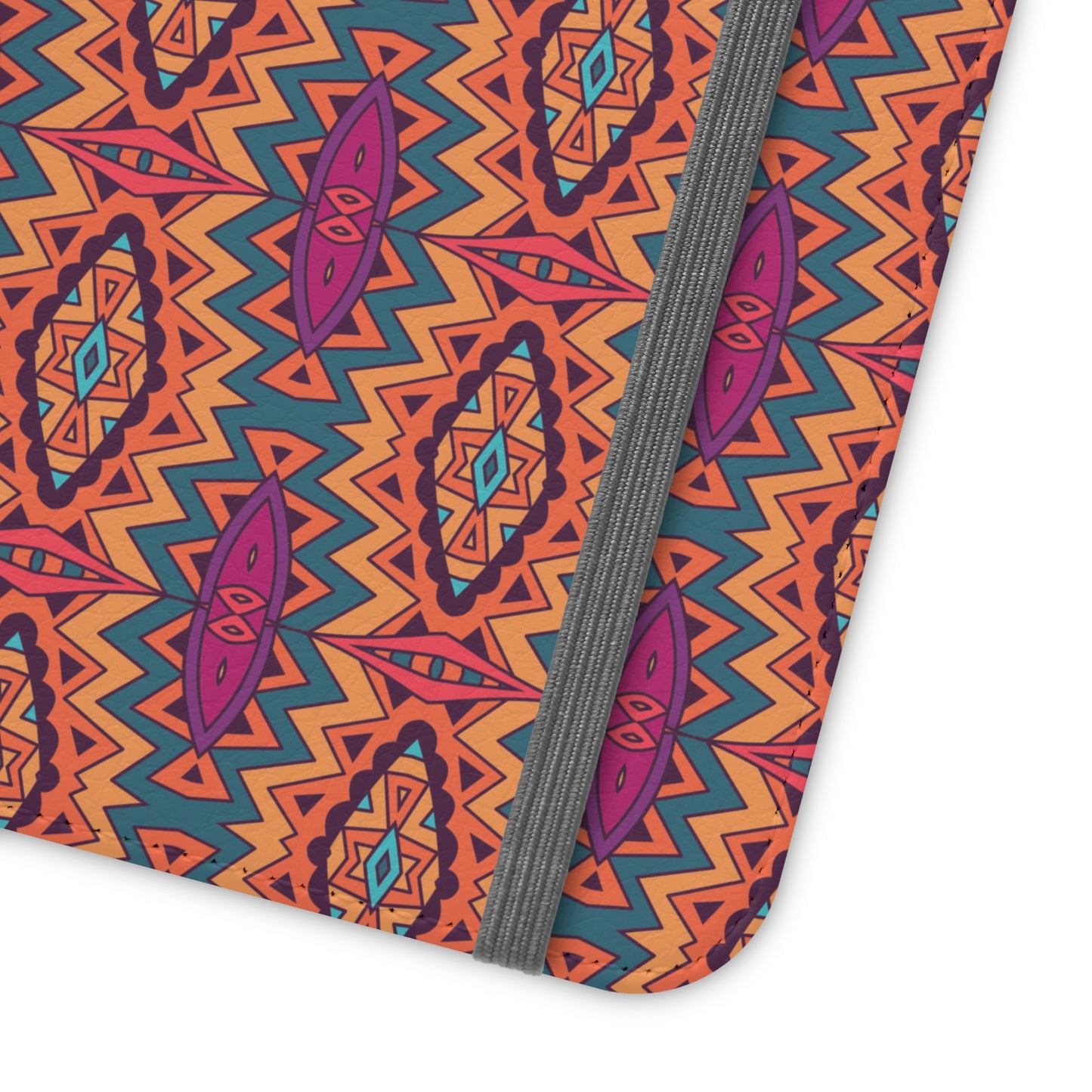 Orange Mandala Flip Cases