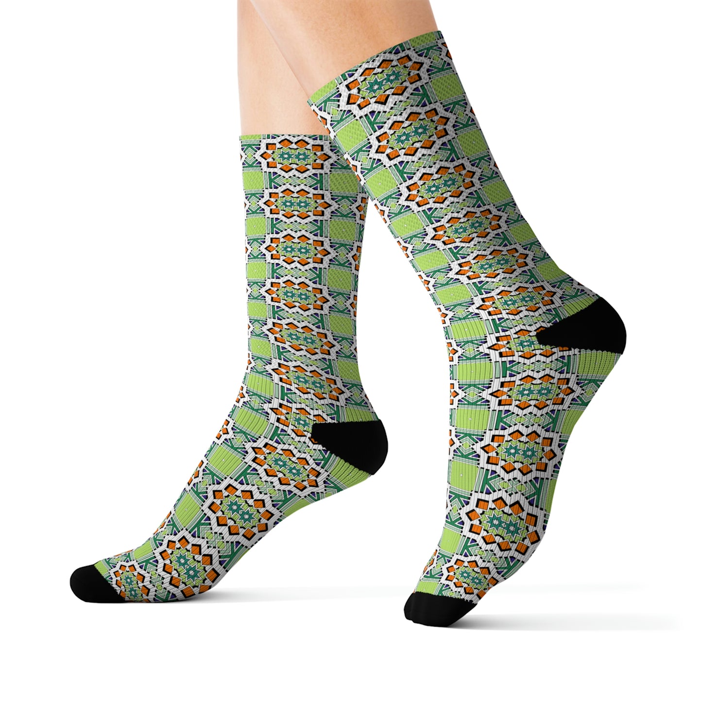 Green Mix Sublimation Socks