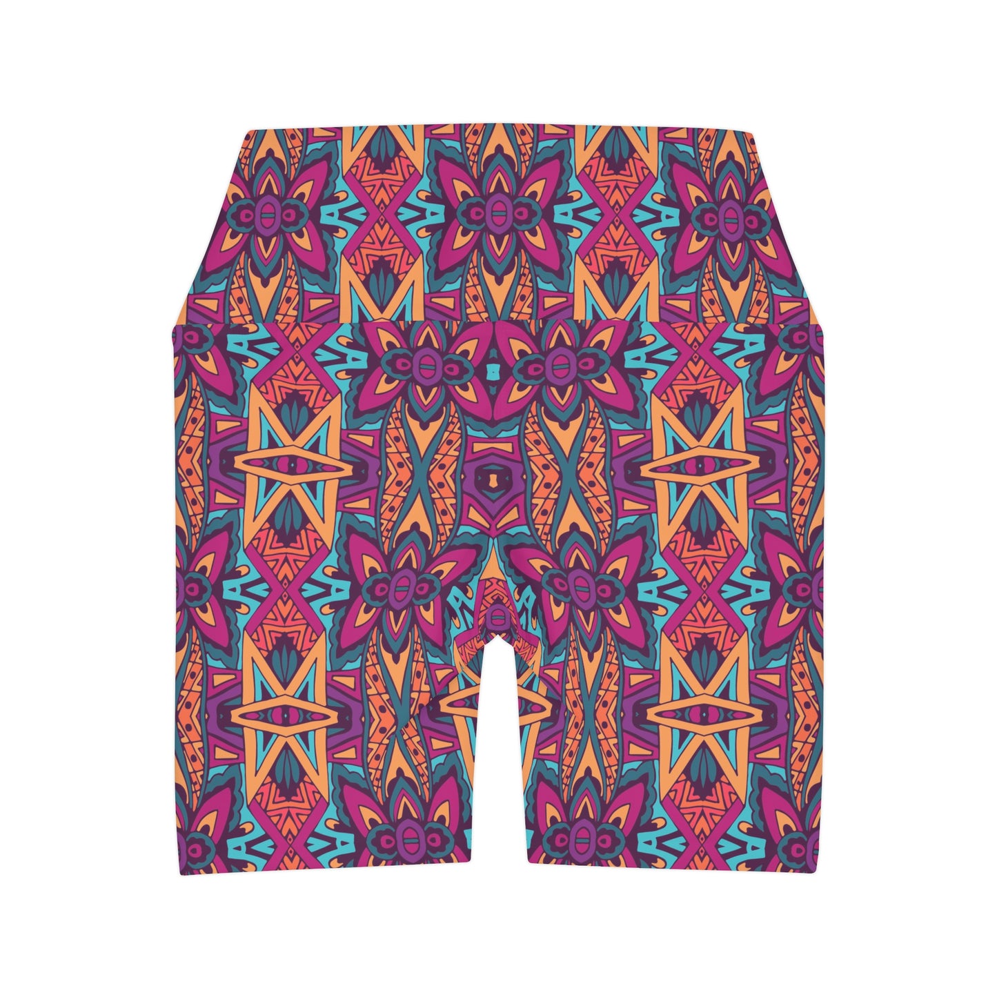 Mandala Multi High Waisted Yoga Shorts