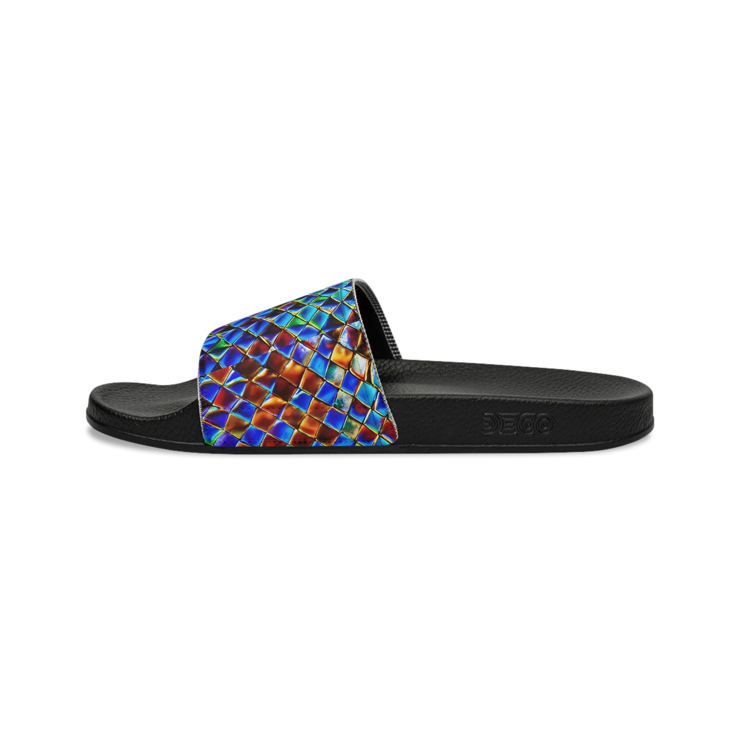 Mosaic Blue Women's Slide Sandals