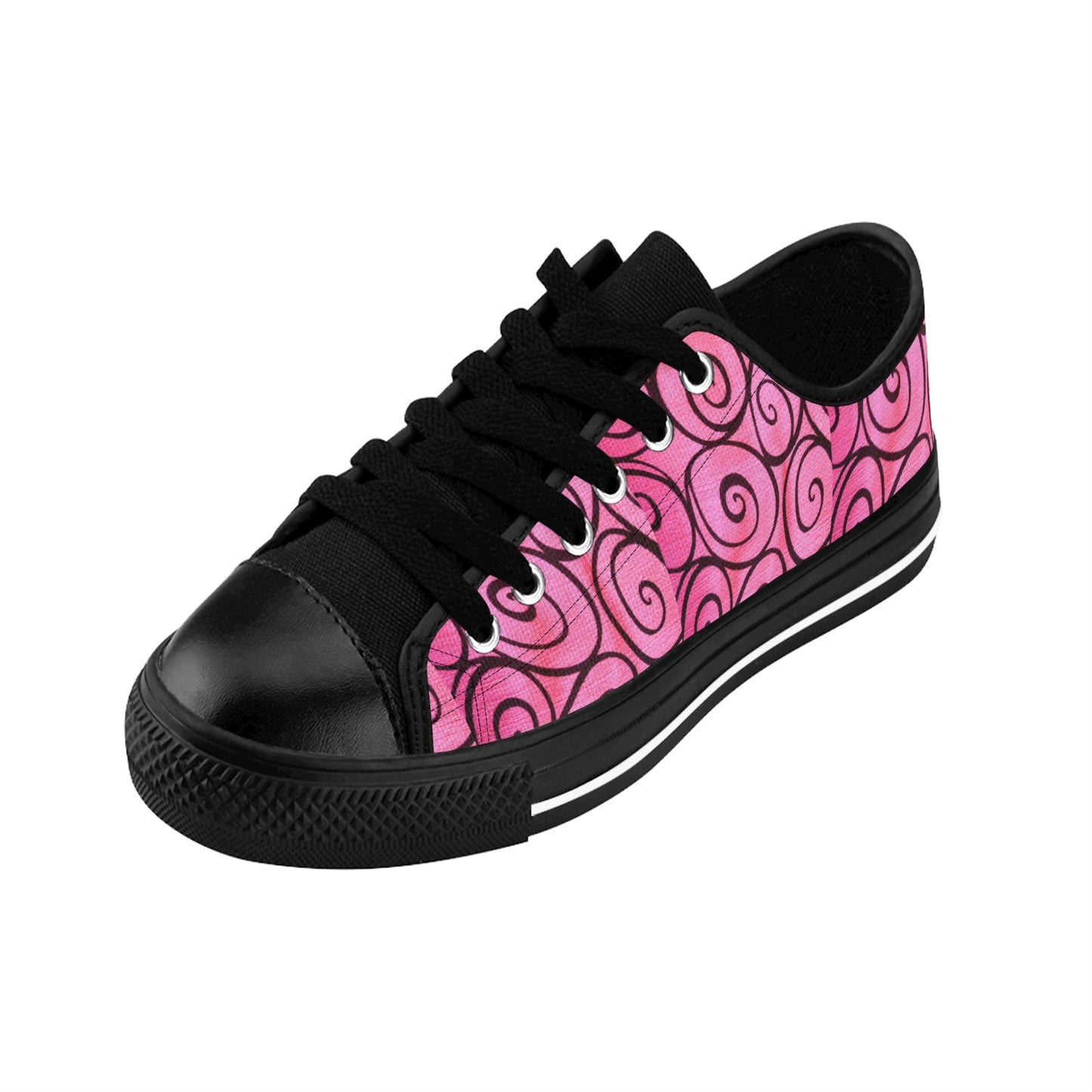 Pink Swirly Women's Sneakers