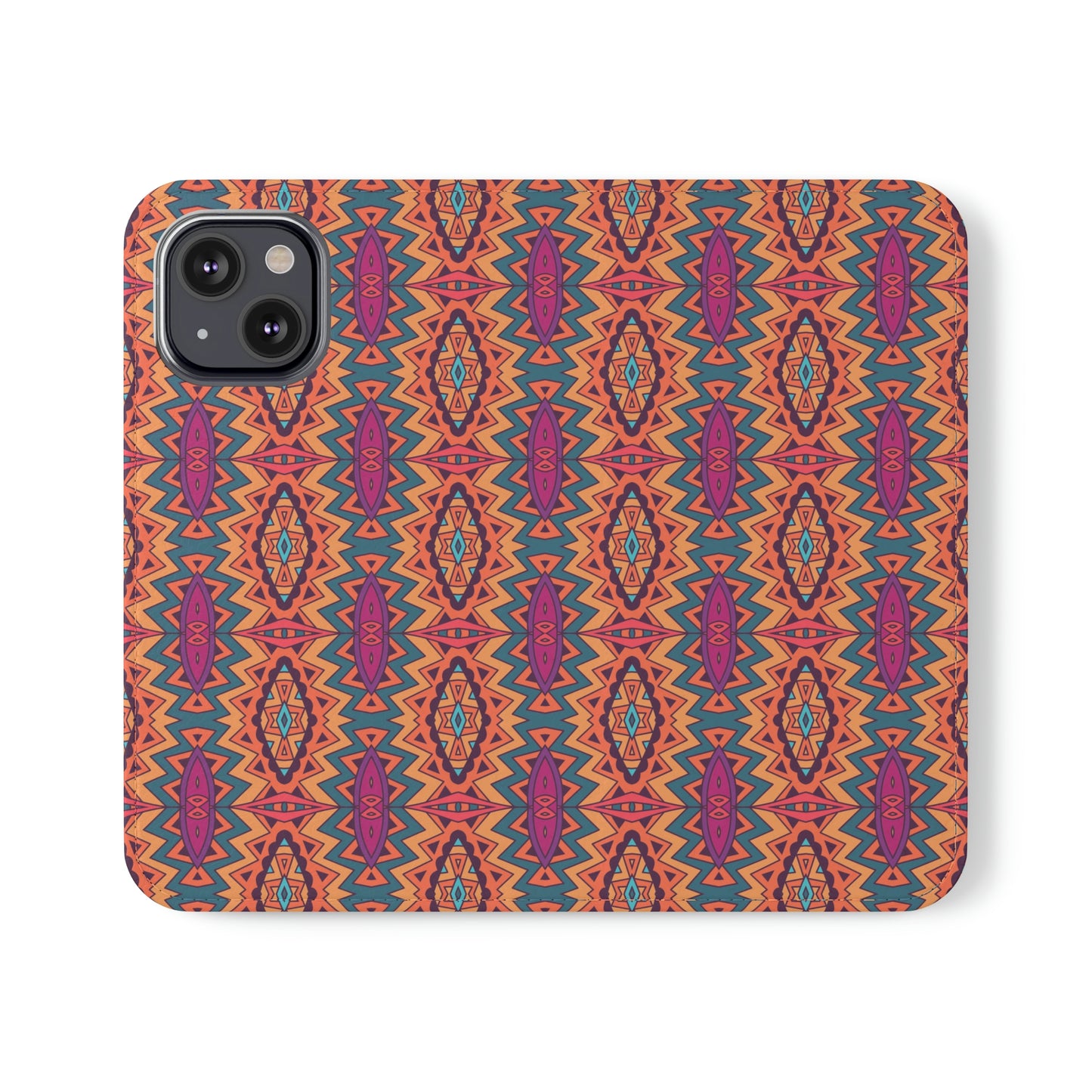 Orange Mandala Flip Cases