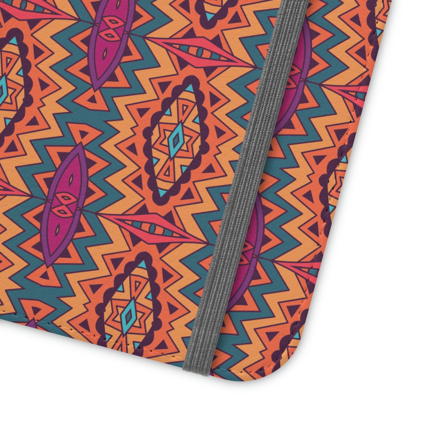 Orange Mandala Flip Cases