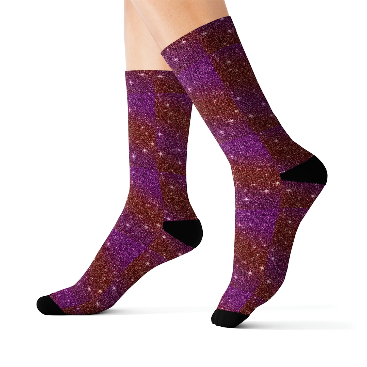 Red Sublimation Socks