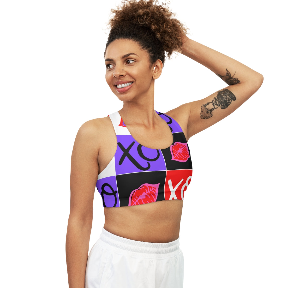 Hugs and Kisses Seamless Sports Bra