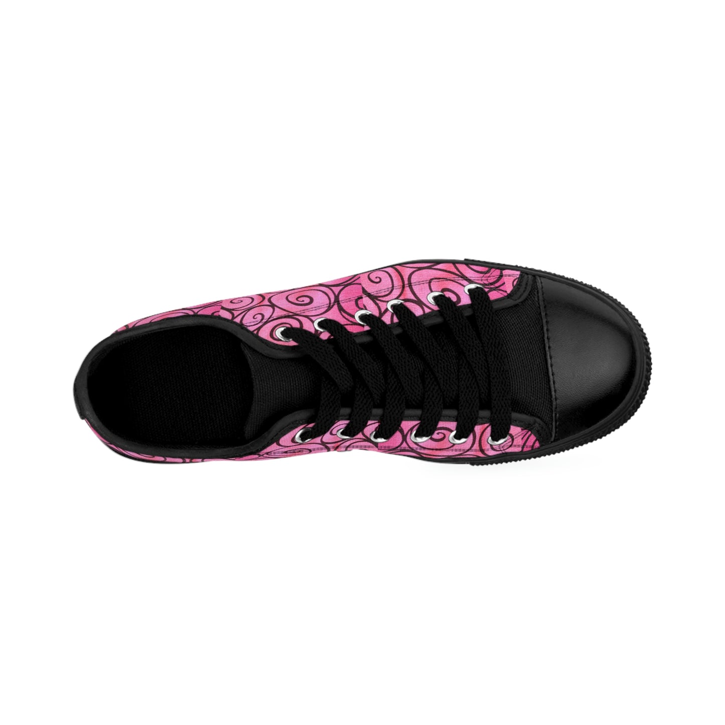 Pink Swirly Women's Sneakers