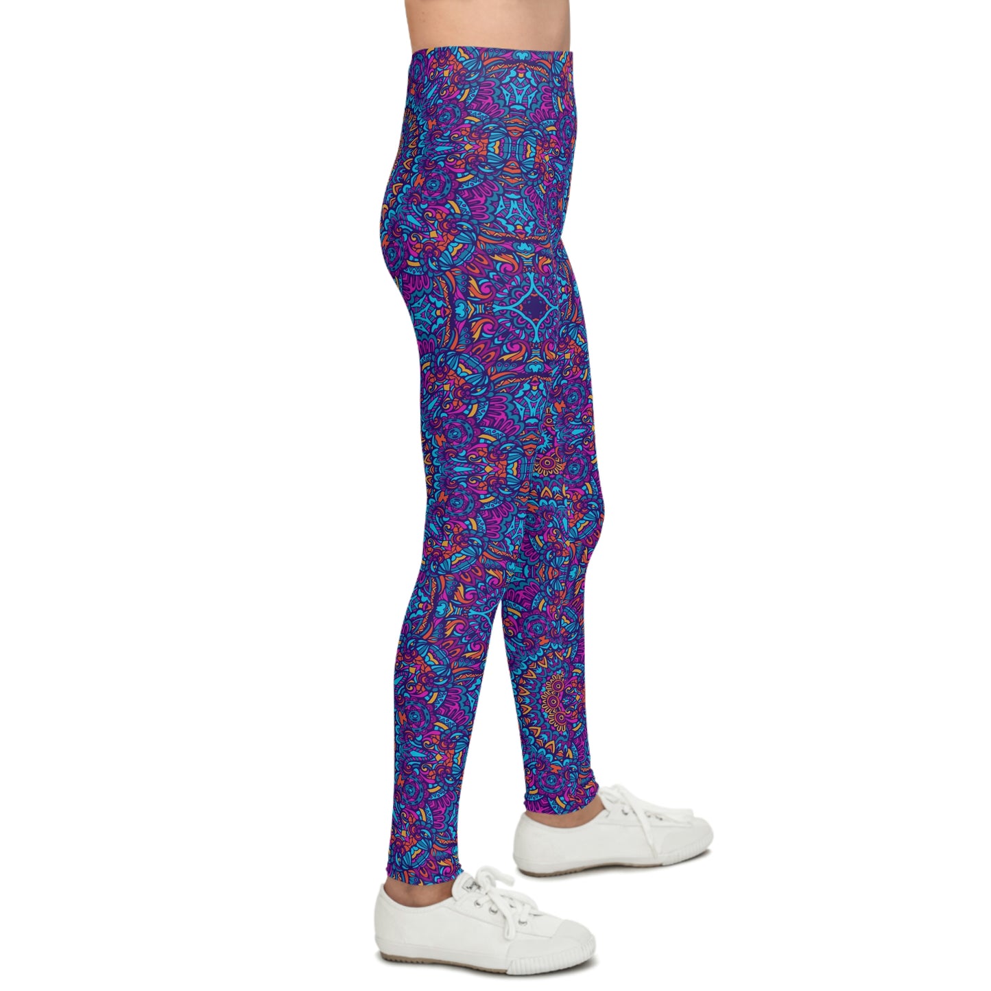 Mandala Blue Youth Leggings