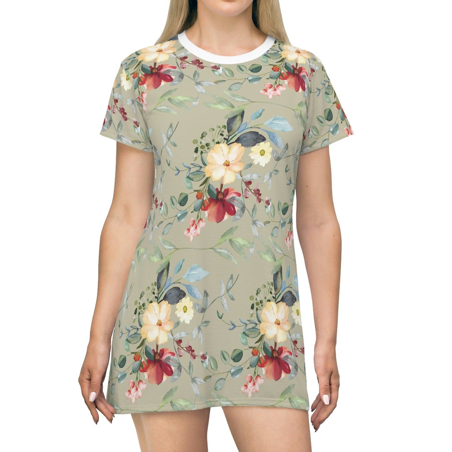 Flower T-Shirt Dress