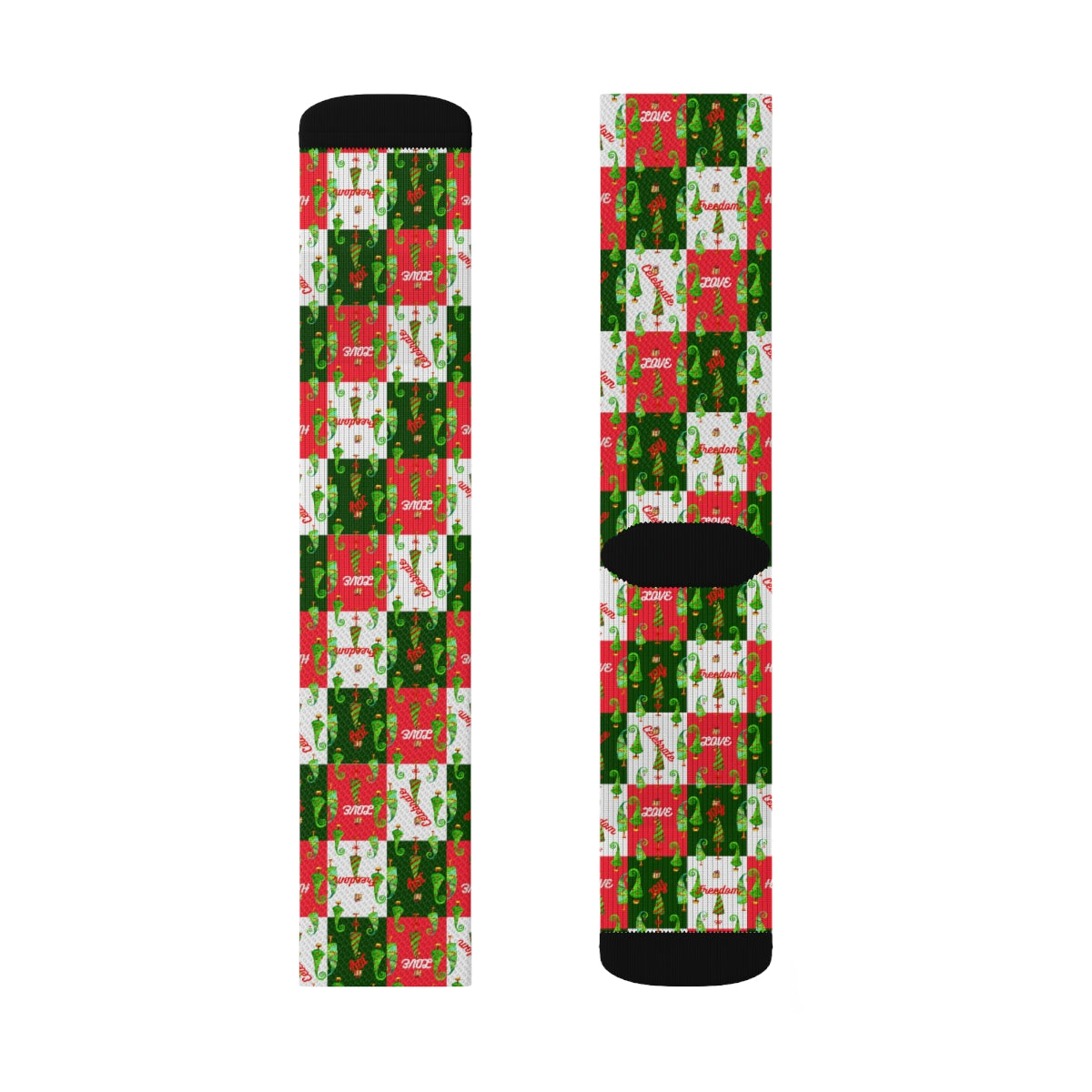 Sublimation Socks xmas red