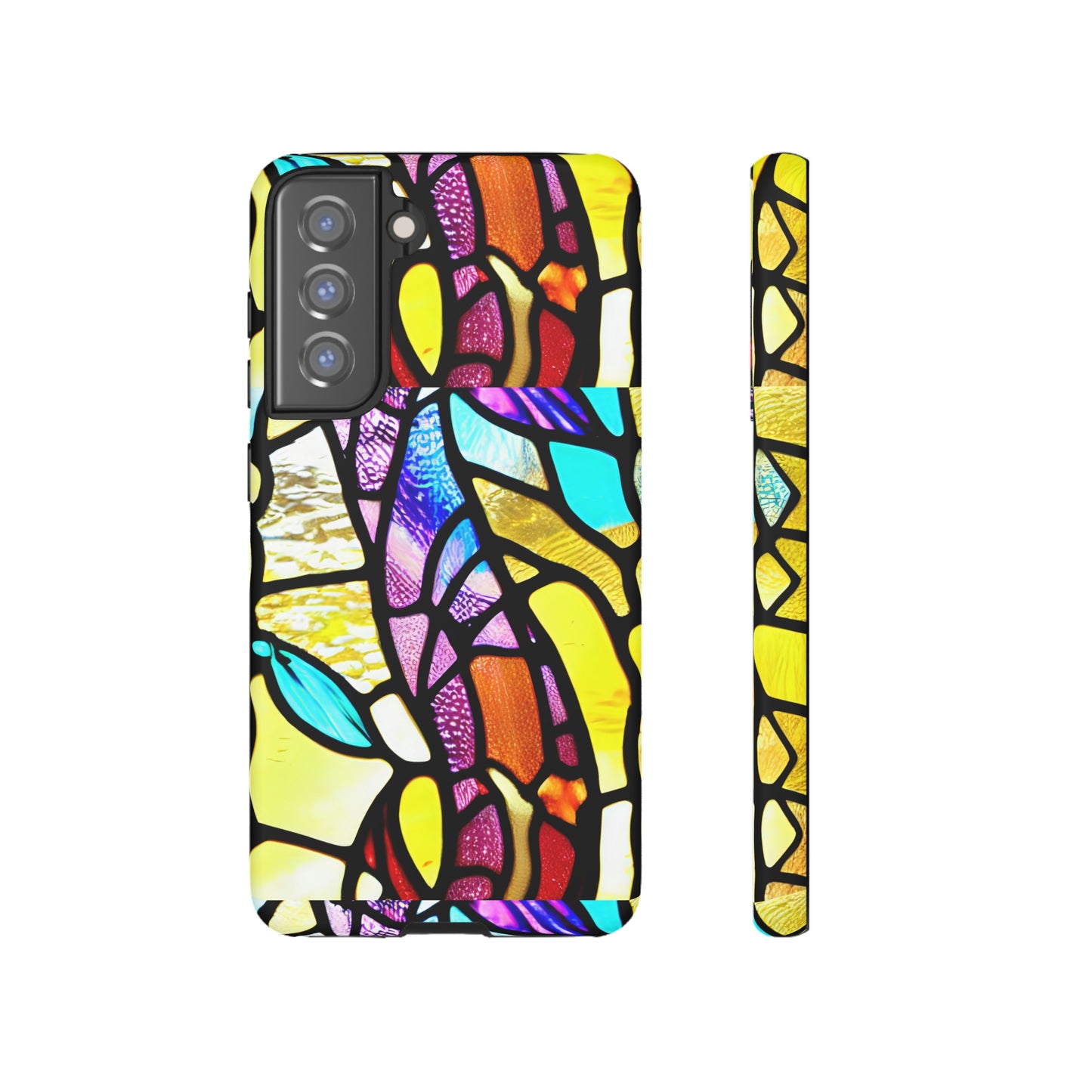 Mosaic Yellow Tough Cases